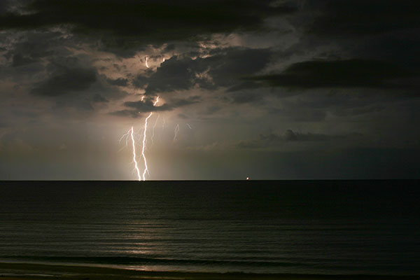 Lightning in the Gulf